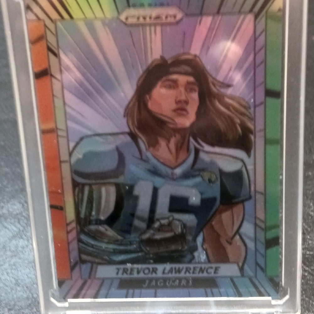 2023 Panini Prizm Manga Trevor Lawrence Novelty Football Card
